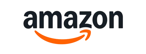 The amazon logo, featuring the word ’amazon’ in dark gray lettering with an orange arrow curving beneath it.
